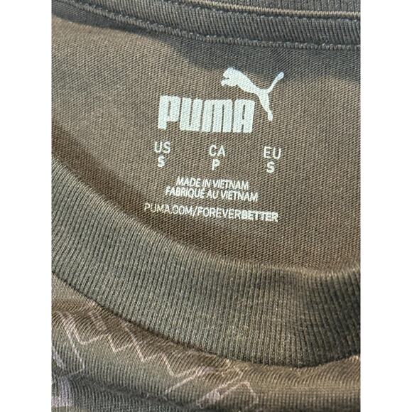 Puma Men's Size Small Black Short‎ Sleeve 100% Cotton Graphic T-Shirt - Picture 5 of 8